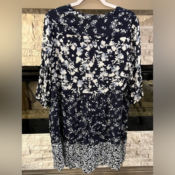 J Jill size 14 Petite navy and white floral sheath dress - Picture 10 of 12